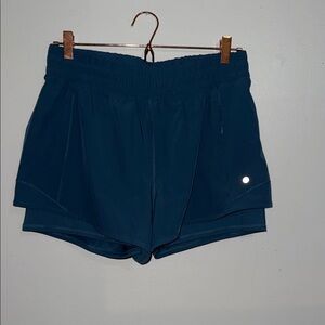 Women's Blue Athletic Shorts